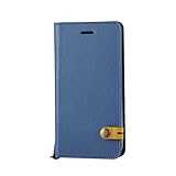 エレコム iPhone7ケース / アイフォン7 レザーケース 本革 スナップ@hand 手帳型 ネイビー PM-A16MPLFHBBU