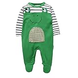 エルフ ベビー(Fairy Baby)ロンパース ベビーつなぎ 足つきカバーオール 長袖 80cm 青蛙