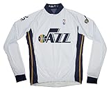 NBA Utah Jazzメンズ長袖サイクリングジャージー 3L ホワイト