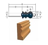 Bosch 84620MC 15/16-Inch Diameter 1-3/8-Inch Cut Reverse Curve Ogee & Bead Router Bit 1/2-Inch Shank