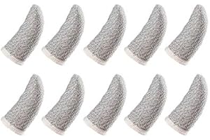 APNショップ(apnshop) 炭素繊維 スマホゲーム用 指サック 10個セット（１０枚入） スマホ用指サック 手汗対策 ゲーム用指カバー スマホゲーム 指サック 操作性アップ 高感度 指カバー 反応早い携帯ゲーム 手触り良く（スマホ/タブレット 