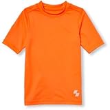 THE CHILDREN'S PLACE(ザ・チルドレンズプレイス) ボーイズプレーススポーツショートスリーブソリッドラッシュガード オレンジスプラッシュ 水着 14歳【並行輸入】