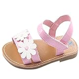 (カエルフロッグ) 女の子　きれい　花柄　サンダル　赤ちゃん キッズ 履き心地 柔らか マジックテープ 滑り止め 可愛い　デザイン 女児　シューズ　ピンク　6-12ヶ月に対応　夏