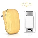 ワイヤレスチャイム Adoric インターホンドアホン ドアベル 呼び鈴 施設呼び出し機 電池式 防水防塵耐熱 LEDランプ点滅 4段階音量調節可能 呼出音楽36曲 最高300Mの無線範囲 配線不要 