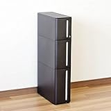 【キッチン ストッカー】【収納 ストッカー】着いたらすぐに使え わずか１７ｃｍの隙間に収まる スリムストッカー 引出し Bタイプ ＭＬＬＬ BR