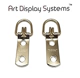 広告2穴Narrow ZP Dリングハンガー – Noネジ – Pro品質 – 100パックbyアート表示システム