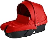 ストッケ エクスプローリー ブラックフレーム キャリーコット レッド