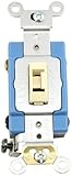 Leviton 1204-2L 15 Amp, 120/277 Volt, Toggle Locking 4-Way AC Quiet Switch, Extra Heavy Duty Spec Gr