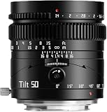TTARTISAN 50mm F1.4 フルフレーム チルトシフトマニュアルレンズ 大口径チルトレンズ ミラーレス用 Canon RF APS-C R7 R10 フルフレーム EOSR RP R5 R5C R6 R6i用