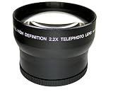 Sony FDR-AX100用ハイグレード2.2倍望遠変換レンズ(62mm)