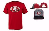 San Francisco 49ers NFLユースサイズパフォーマンスTシャツwithキャップセット