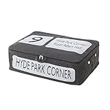 BUS ROLL SERIES バスロールシリーズ 収納ボックス Lサイズ　(タイポグラフィ,ストレージボックス,カラーボックス,衣服収納,おすすめ)(ブラック)