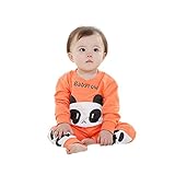 Laparc (ラパルク) アニマル アンサンブル トレーナー ズボン ベビー キッズ オレンジ ピンク ( 80cm 85cm 90cm ) 長袖 (90cm, 橙)