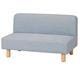 SINAPP ダイニングソファ ロースタイルダイニングチェア 天然木 2人掛け ダイニング家具シリーズ SIK0563 ライトブルー