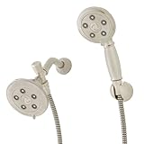 Speakman vs-113011 Alexandriaデュアルシャワーヘッドコンボシステムwith Anystreamハンドヘルドシャワーと固定シャワーヘッド VS-113011-BN 1