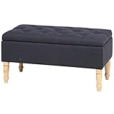 不二貿易 ベンチ 幅80cm 収納付き ネイビー 33279