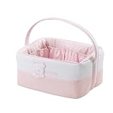 Petit Praia 25 x 31 x 14 cm Rectangular Basket Orson Rosa by Petit Praia