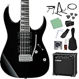 Gio Ibanez GRG170DX BKN (Black Night) エレキギター初心者14点セット 【GA15II付き】 ジオ アイバニーズ