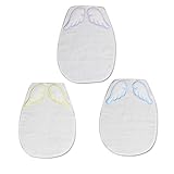 kinokoo 　汗とりパット　汗取りパッド　リバーシブル ベビー　子供　ガーゼ パイル 3枚組（ハンドタオルセット）コット100％　赤ちゃん 乳児 取替ラクラク (C組)