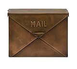 Benzara imx-44090 Exclusive Taubaメールボックス、銅仕上げ