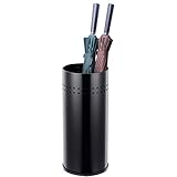 Topeakmartメタル傘ラックFree Standingホルダーfor Canes /ウォーキングスティック、with Dripトレイ/ 3フックブラック