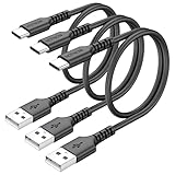 HOTNOW USB Cケーブル50 cm 3本、短いUSB C充電器ケーブル0.5 m互換iPhone 15/16とUSB Type Cデバイス