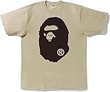 [GCOKO] B𝙖pe Tシャツ、ベイペジン基本的なAPEヘッドプリントコットンメンズとレディース半袖Tシャツ
