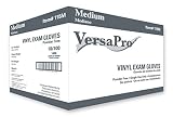 VersaPro 115 m1000ビニール試験手袋、粉末ゼロ、中(パックof 1000 )