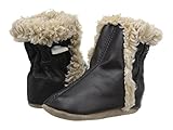 [ロビーズ] Robeez Classic Bootie Soft Sole (Infant/Toddler) アンクルブーツ Black 6-12 Months (US 2.5 Infant - 4