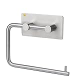 工業用グレード自己粘着トイレペーパーホルダー、ブラシステンレススチールティッシュ紙ロールとタオルホルダー、Stick Onティッシュロールディスペンサー、壁マウントタオルハンガー、バスルームアクセサリ