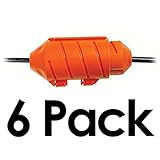 コード接続water-tightコードロック 6 Pack オレンジ PE-AG-CC-OR-6PK