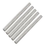 uxcell 旋盤回転ツール 旋盤バー 8mm x 100mm HSS 彫刻 ラウンド 5個入り