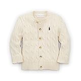 ラルフローレン　ポニー　コットンニット　カーディガン　24Ｍ　2歳　ポロ　ralph lauren　ガールズ　女の子 (アイボリー　) 並行輸入品