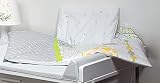 Pram, cot BABY BEDDING SET, duvet approx. 70x50cm + pillow, nursery, toddler (pattern: zoo_green) by