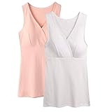 Topwhereレディース授乳タンクスリープタンクトップマタニティ/授乳 カラー: ホワイト