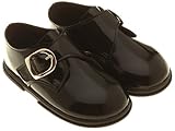 Baby boys black patent shoes - size 6 (30/36 mths) by Cachet Kids