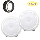 rowrunモーションセンサー用ナイトライトバッテリーPoweredワイヤレスstick-onライト壁ライト廊下、クローゼット、バスルーム、寝室、保育園、キャビネット( 2パック)