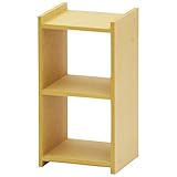 日本製 オープンラック 2段 S-2 幅16.8cm カラーボックス 本棚 DVD・CD収納 多目的棚 オープンラック 収納ボックス 代引不可