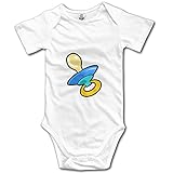 クール ボーイとガール 可愛い 赤ちゃんのおしゃぶり Tシャツ 100%綿 White Size 6 M