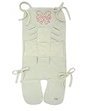 Sweet Mommy 【日本製】オーガニックコットン100％ ベビーカーシート 保冷ジェル&ポケット4つ付き パイル素材 バギーシート チャイルドシート 夏 冬 ホッカイロが入る ベビー おでかけ 