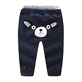 泥Kingdom Toddler Girls Little Bearフリース冬Joggerパンツ暖かい カラー: ブルー