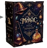 魔法の部屋 ブックヌック DIYキット, LEDライト付き, 組立式ミニチュアハウス, 14歳以上対象, コレクション・装飾用 魔法の帽子 茶色