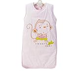 寝袋4シーズン赤ちゃん寝袋 、ピンクの猿 M