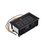 ラブ 0 v ~ 30 v 0.56 インチ デジタル チューブ LED パネル メーター ミニ デジタル 3 線電圧計//0.56「ミニ DC 0 v-30 v 電圧計ブルー LED 表示ボルト メ