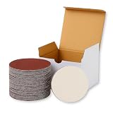 サンドペーパー 100mm 100枚セット マジック式 ディスクサンダー用 木工 金属 塗装剥がし 丸型 DIY 各種粒度 サンディングペーパー 紙やすり 研磨 (180)