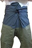 2トーンThai Fishermanパンツヨガパンツフリーサイズコットン