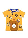 （ミキハウス） MIKIHOUSE ホットビスケッツ（HOT BISCUITS）BIGビーンズくんスターＴシャツ (110ｃｍ, 黄)