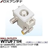 【DXアンテナ】小形直列ユニット/壁面テレビ端子　直列ユニット　WTUF71H