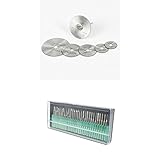 Homyl 7個の回転式丸鋸刃+ 30個の合金電気研削ヘッド　耐久性　木工　研削　切断　研磨　ツール　セット