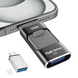 USBメモリ 512GB 【アプリ不要・アルバムから写真保存】４in1 Phone USBメモリー スマホ データ保存 外付けメモリ iOS/Type-C/USB/Micro USB搭載 大容量 フラッシュメモリ 高速 データバックアップ 外付けストレージ スライド式 携帯容量不足解消 Pad/PC/Phone対応 黒